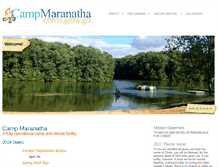 Tablet Screenshot of campmaranatha.org